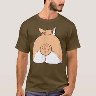 Camiseta Cute Cardigan Pembroke Welsh Corgi Butt Perro Cach