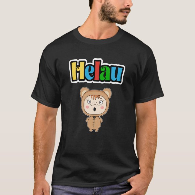 Camiseta Cute Carnival Animal Meenz Helau Party Bear (Anverso)