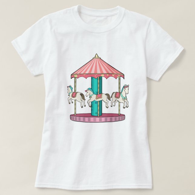 Camiseta Cute Carousel (Diseño del anverso)