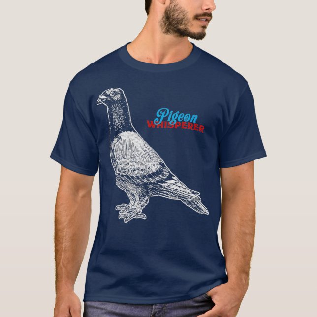 Camiseta Cute Carreras de pichón Enamorado Vestido de palom (Anverso)