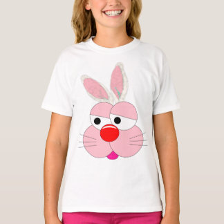 Camiseta Cute Cartoon Bunny Graphic Tee - Saltar a la Acció