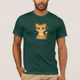 Camiseta **Cute Cartoon Cat – Adorable Kitty Illustration**