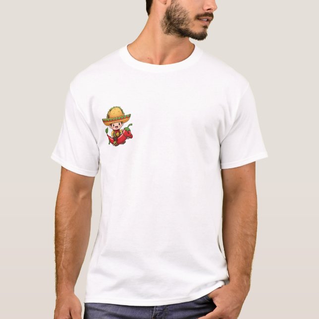 Camiseta Cute Cartoon Cowboy Boy Mascot Riding (Anverso)