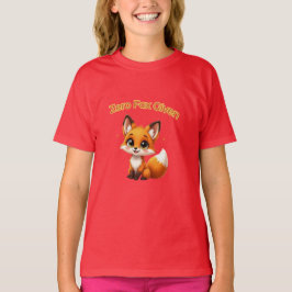 Camiseta Cute Cartoon Fox – Adorable Kawaii Style