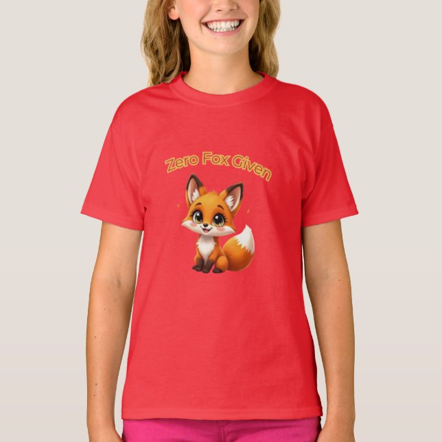 Camiseta Cute Cartoon Fox – Adorable Kawaii Style (Anverso)
