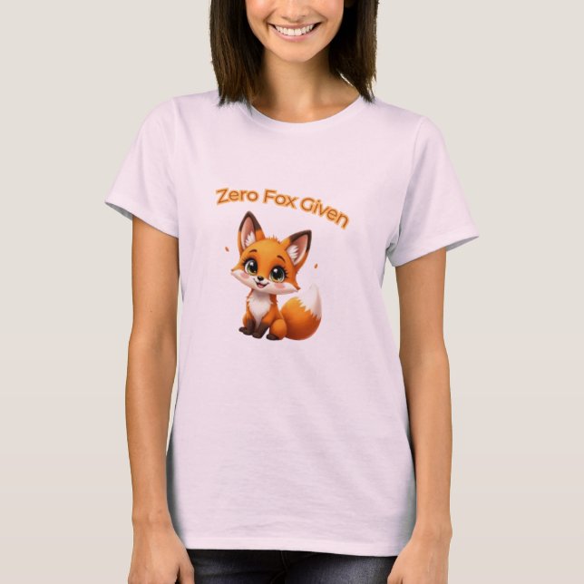 Camiseta Cute Cartoon Fox – Adorable Kawaii Style (Anverso)