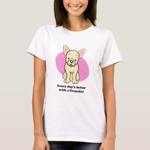 Camiseta Cute Cartoon French Bulldog T-Shirt