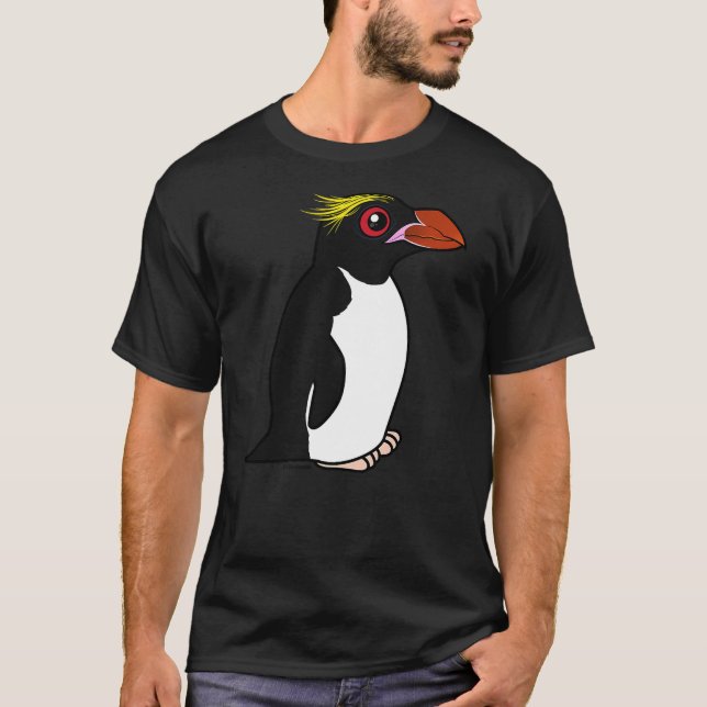 Camiseta Cute Cartoon Penguin Bird  Macaroni Penguin Birdor (Anverso)