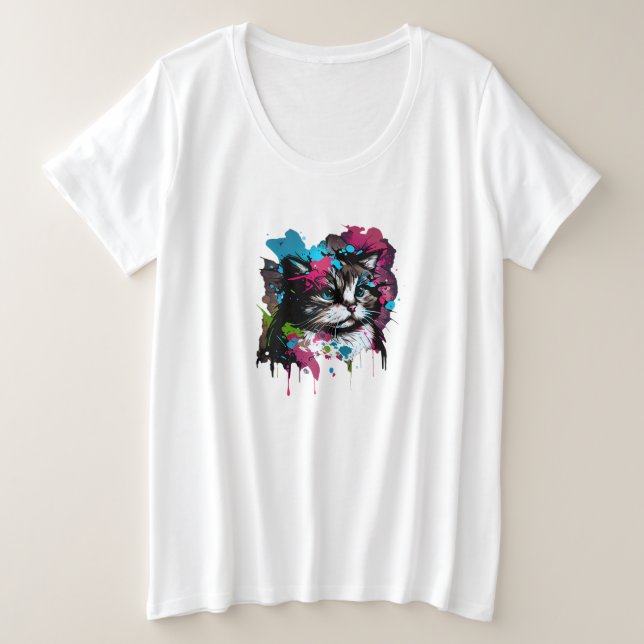 Camiseta Cute Cat (Anverso del diseño)