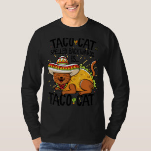 Camiseta Cute Cat Anagram Top, Tacocat Spelled Retrocede