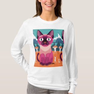 Camiseta Cute Cat - Diseño de diversión felina