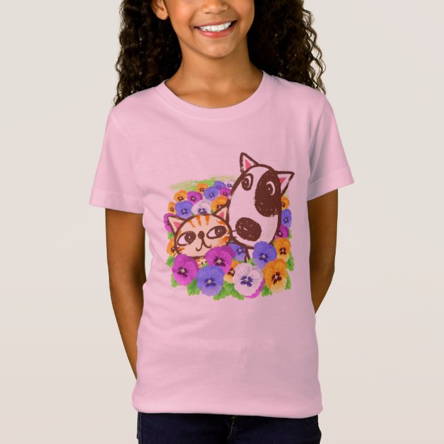 Camiseta Cute Cat & Dog (Anverso)