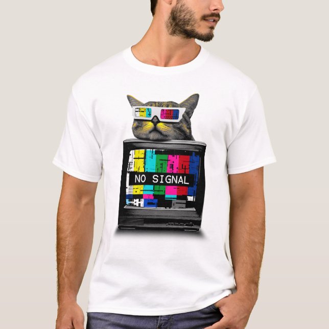 Camiseta Cute cat in 3D (Anverso)