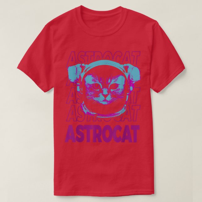 Camiseta Cute cat in astronaut suit T-Shirt (Diseño del anverso)