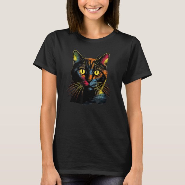 Camiseta cute Cat in Front of Rainbow cats  catowner 19 (Anverso)