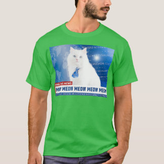 Camiseta Cute Cat Kitty Newsreader