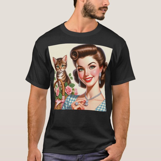 Camiseta Cute Cat Lady (Anverso)