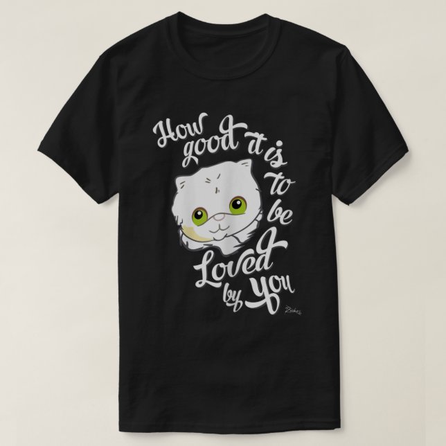 Camiseta Cute Cat Love Quote Design (Diseño del anverso)