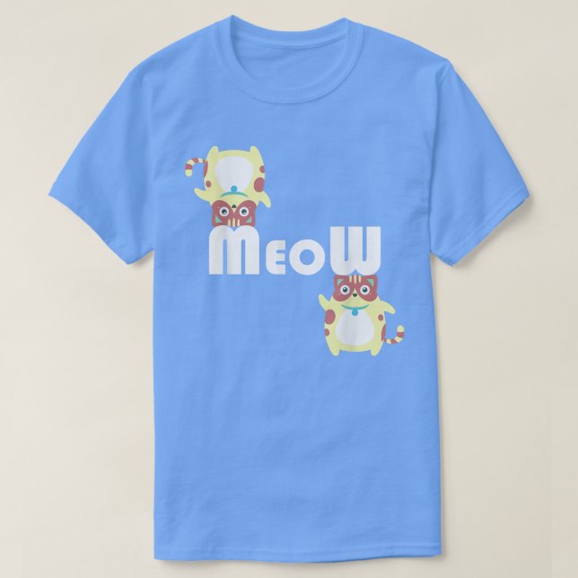 Camiseta Cute Cat Meow Kitty Kitten  (Diseño del anverso)
