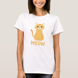 Camiseta Cute cat - Meow white T-Shirt