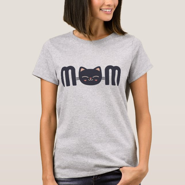 Camiseta Cute Cat MOM (Anverso)