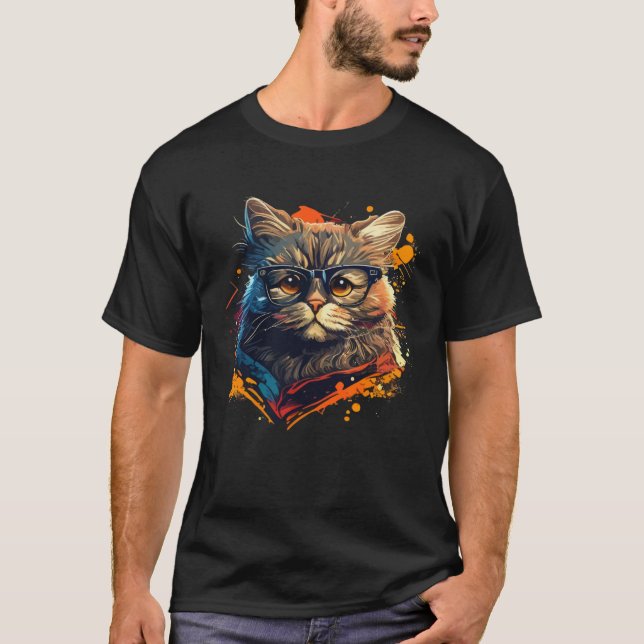 Camiseta Cute cat moments Beautiful cat patterns for cat    (Anverso)