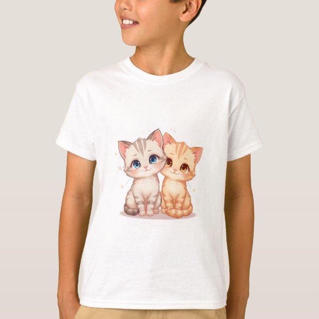 Camiseta Cute Cat T-Shirt (Anverso)
