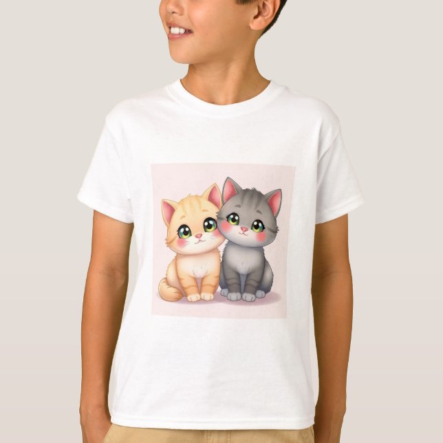 Camiseta Cute Cat T-Shirt (Anverso)
