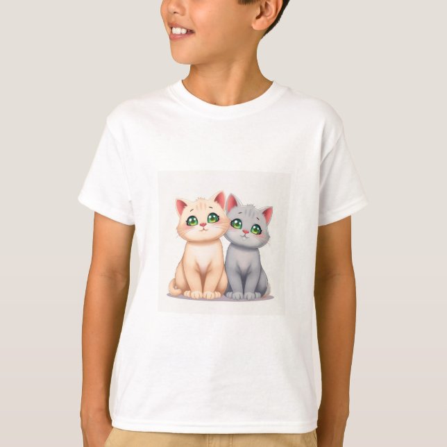 Camiseta Cute Cat T-Shirt (Anverso)