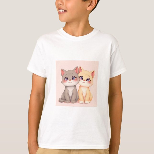 Camiseta Cute Cat T-Shirt (Anverso)