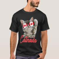 Cute Catnada Canadá Cat Maple Leaf Bandera canadie