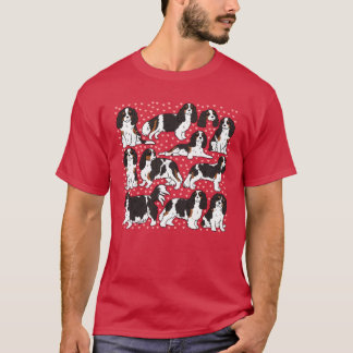 Camiseta Cute cavalier king charles spaniel dog pattern fri