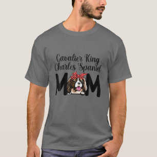 Camiseta Cute Cavalier King Charles Spaniel Mamá Día de la
