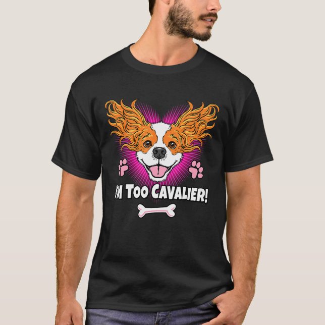 Camiseta Cute Cavalier King Charles Spaniel Perro Cómico (Anverso)