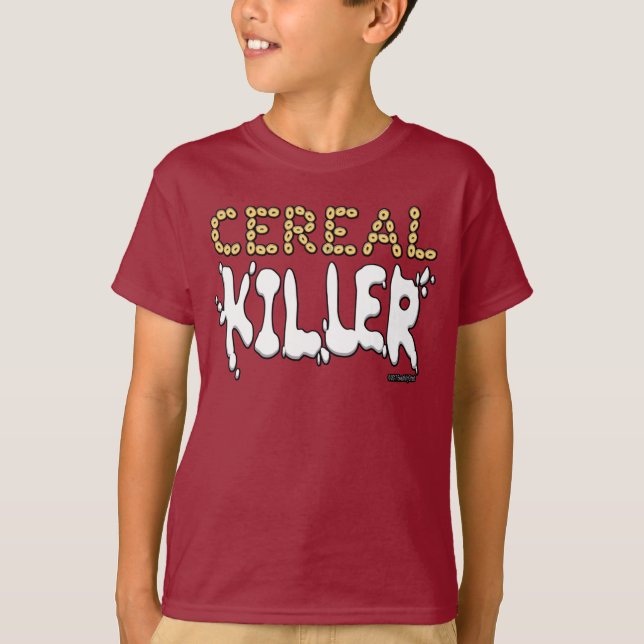 Camiseta Cute Cereal Killer Halloween Shirys KIDS Vestido (Anverso)
