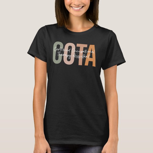 Camiseta Cute Certified Occupational Theraping Assistant CO (Anverso)