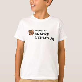 Camiseta Cute Chaos Graphic Tee – Estampado de Oso de Dibuj