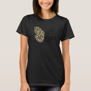Camiseta Cute Cheetah Imprimir mariposa Cristiana Religiosa