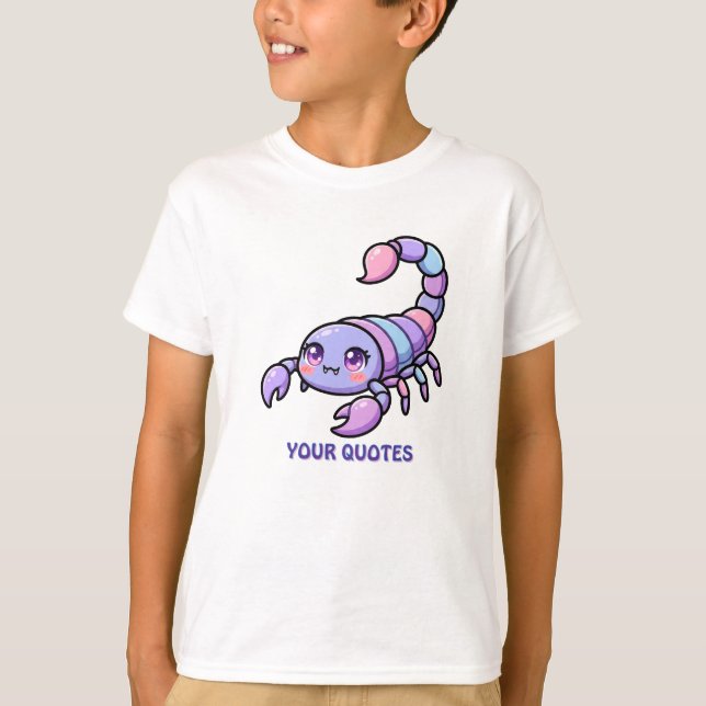 Camiseta Cute Chibi Escorpio Zodiaco (Anverso)