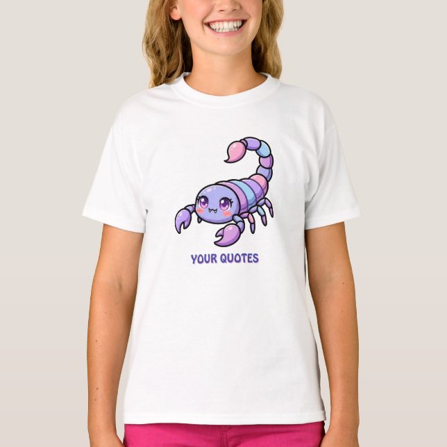 Camiseta Cute Chibi Escorpio Zodiaco (Anverso)