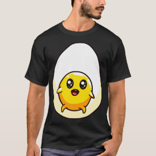 Camiseta Cute Chibi Kawaii Huevos fritos Huevos Alimentos