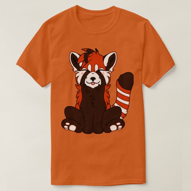 Camiseta Cute Chibi Red Panda (Diseño del anverso)