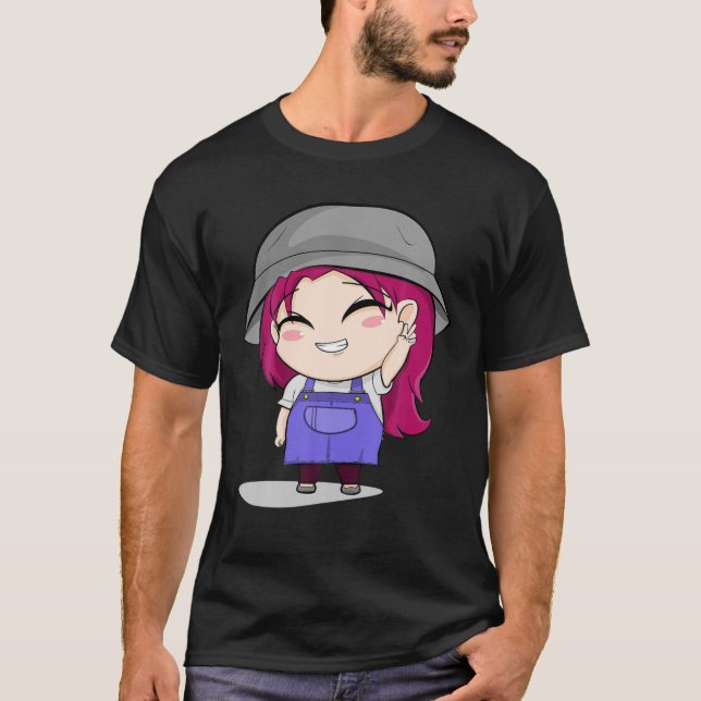 Camiseta Cute Chibi Style Kawaii Anime Chica (Anverso)