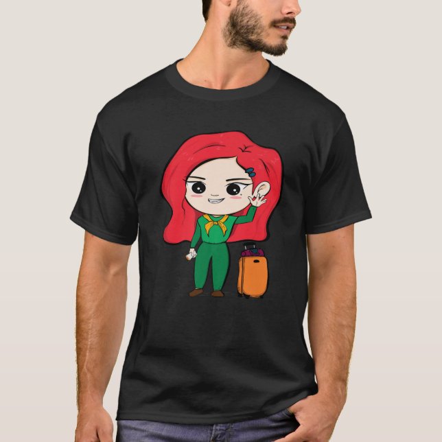 Camiseta Cute Chibi Style Kawaii Anime Chica (Anverso)