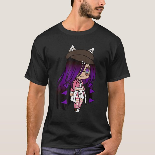 Camiseta Cute Chibi Style Kawaii Anime Chica Con Oídos De Z (Anverso)