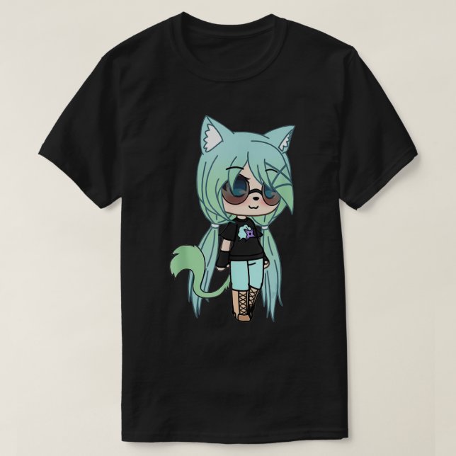 Camiseta Cute Chibi style Kawaii Anime Girl Chloe Chan thes (Diseño del anverso)