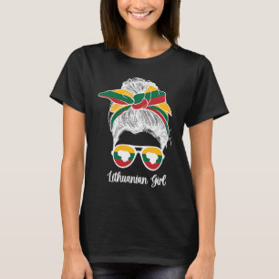 Camiseta Cute Chica lituana Lituania Bandera lituana