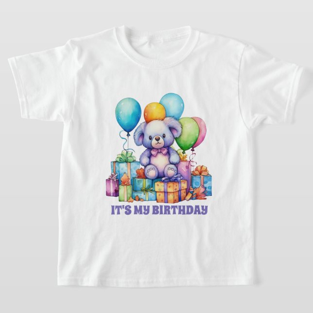 Camiseta Cute chica Teddy Oso Fiesta de cumpleaños (Distribución)