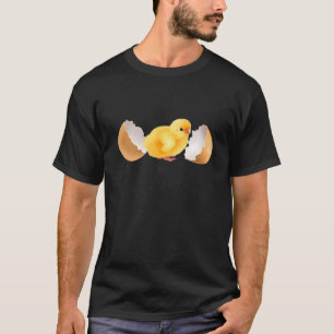 Camiseta Cute Chick Amarillo Pollo Hatchado Huevos Hombres