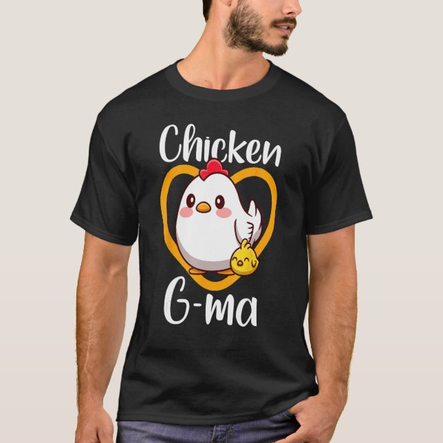 Camiseta Cute Chicken G ma Chick Family Farmer Poultry Moth (Anverso)